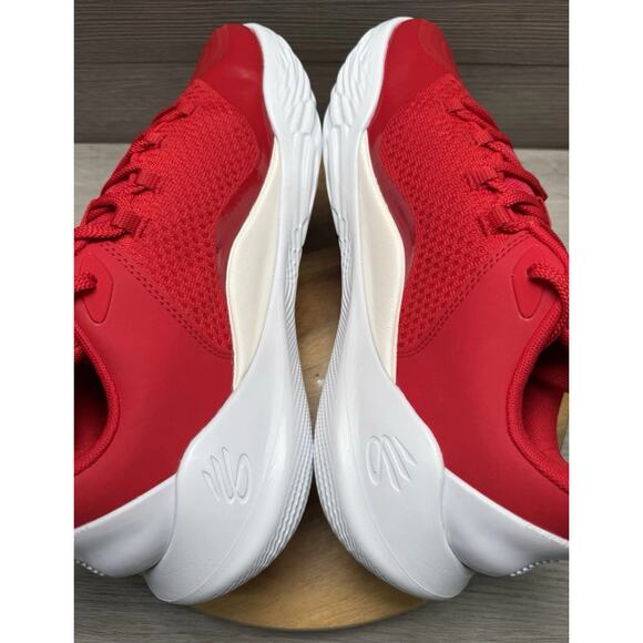Curry 11 Team White Red 3027637-100 Under Armour Size 11.5 - Picture 5 of 8